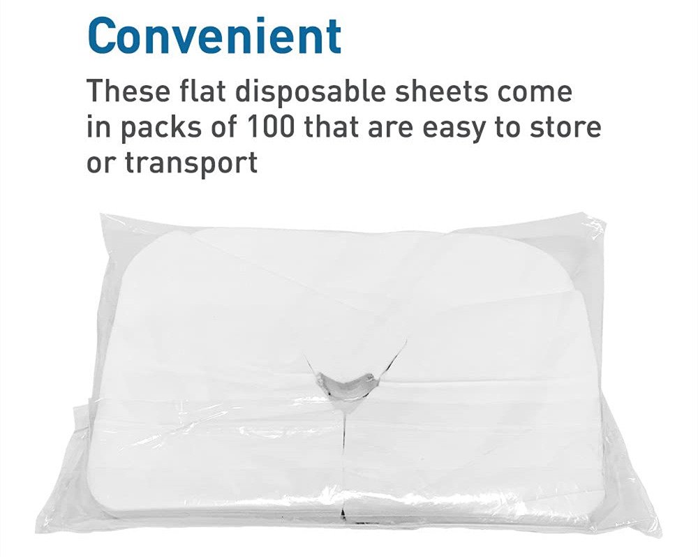 Disposable flat headrest cover