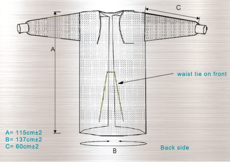 Disposable SMS Isolation gown