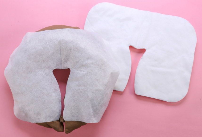The Soft Guardian for Beauty BedsDisposable Spunlace Flat Headrest Cover for Massage Table Use